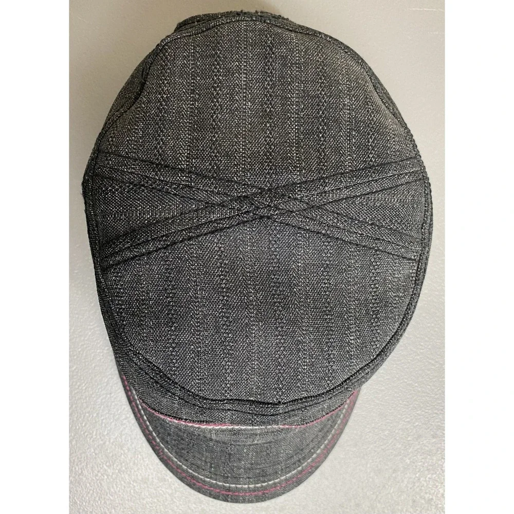 Adidas Women's Army Cap Hat Sparkle Glitter Gray Pink White Adjustable